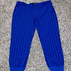 Target X Houston White Blue Plaid Joggers Size XL | NWT